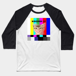 Smile Cat - Zine Culture Baseball T-Shirt